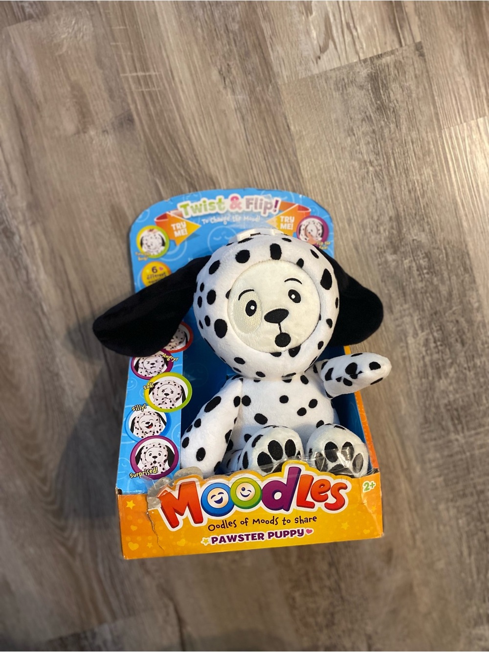 Moodles Twist & Flip Pawster Puppy Dog. Mood Stuffed Toy Sunny Days Entertainmen